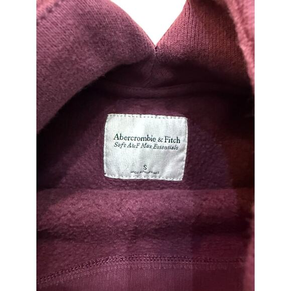 Abercrombie & Fitch Purple Essential Sunday Mock Crew Sweatshirt Size Small - Picture 2 of 5